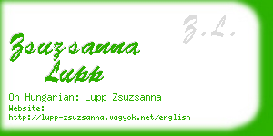 zsuzsanna lupp business card